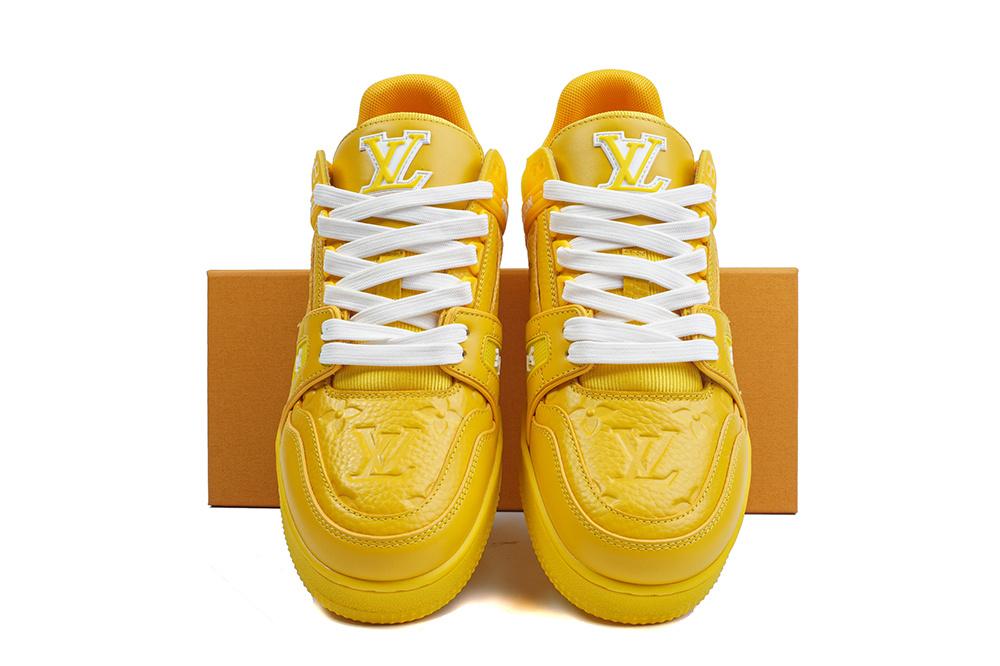 PK god Louis Vuitton LV Trainer ALL Yellow retail materials ready to ship